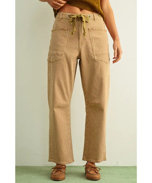 Arlo Striped Barrel Jeans