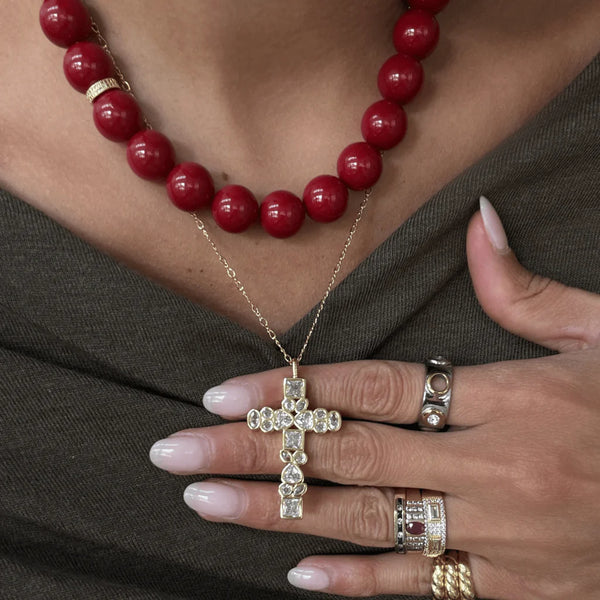 Prayer Cross Pendant Necklace