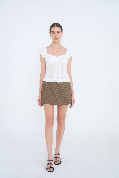 Lainey Ruffle Trim Top