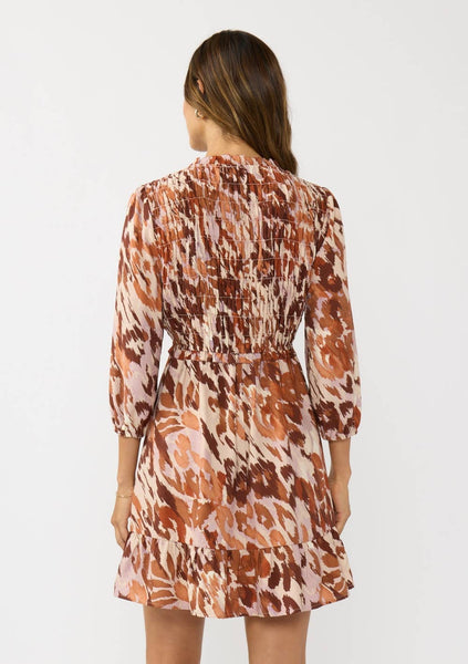 Aria Smocked Waist Ruffle Mini Dress
