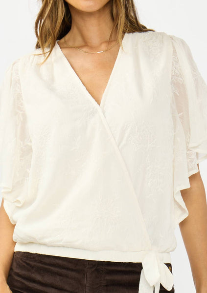Tessa Flutter Sleeve Blouse