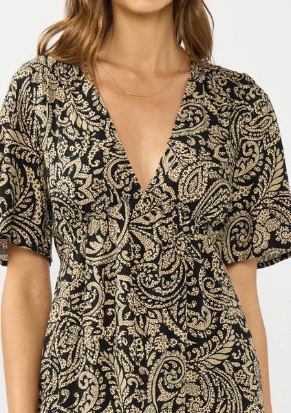 Maisie Flutter Sleeve Maxi Dress