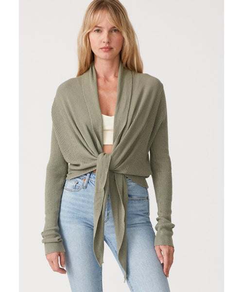 Piper Tie Front Cardigan - Ivory
