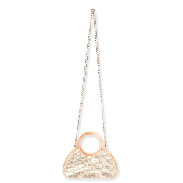 Havana Clutch/Crossbody Bag - Beige