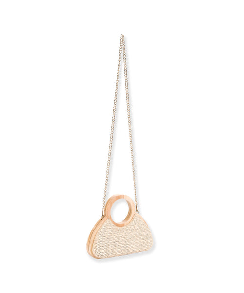 Havana Clutch/Crossbody Bag - Beige