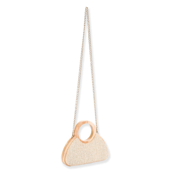 Havana Clutch/Crossbody Bag - Beige