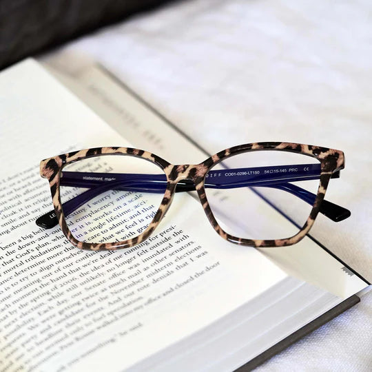 Diff Reader/Blue Light Glasses - Leah Leopard Tortoise