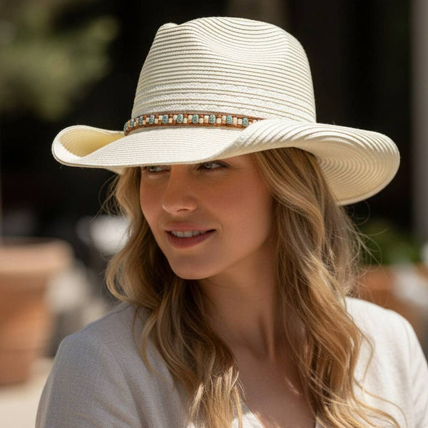 Rory Straw Cowboy Hat - Ivory
