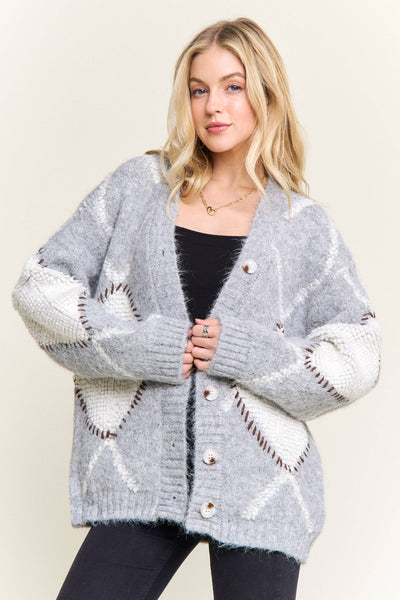 Rube Diamond Knit Cardigan