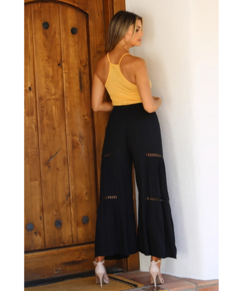 Arlo Wide Leg Macrame Pant