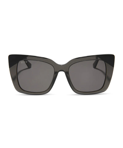 DIFF Sunglasses - Lizzy Black Smoke + Grey