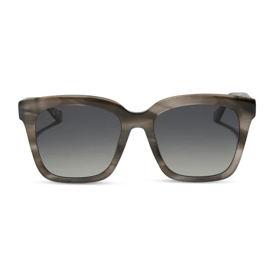 Diff Sunglasses - Meredith Smoke Marble