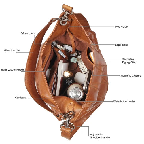 Brooklyn Diamond Leather Bag