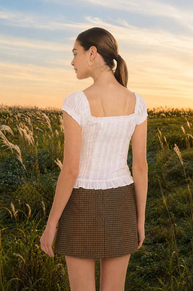 Lainey Ruffle Trim Top