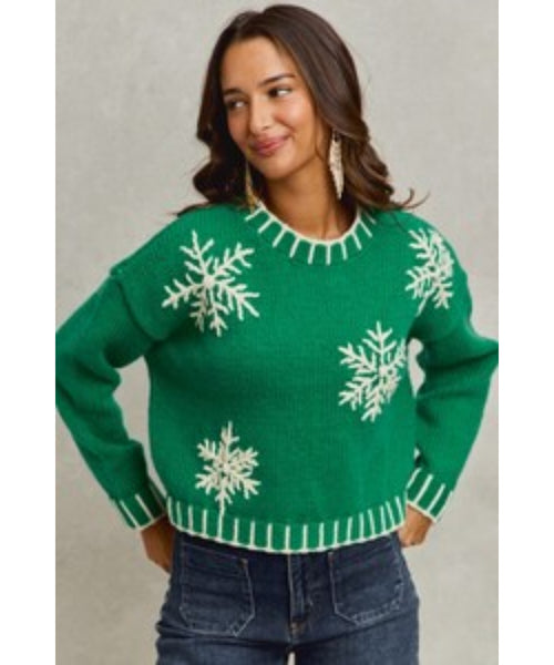 Snow Day Snowflake Christmas Sweater