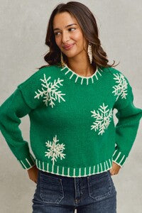 Snow Day Snowflake Christmas Sweater