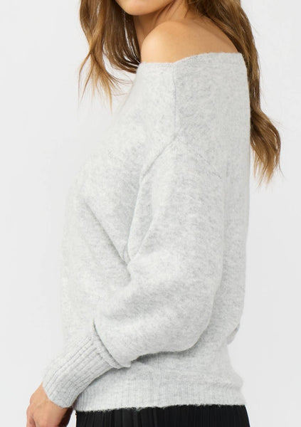 Misty Off-Shoulder Knit Sweater