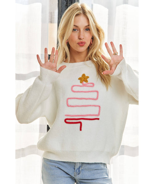 Modern Christmas Tree Sweater