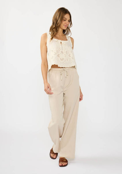 Poppy Eyelet Embroidery Tank Top