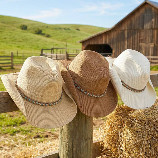 Rory Straw Cowboy Hat - Tan