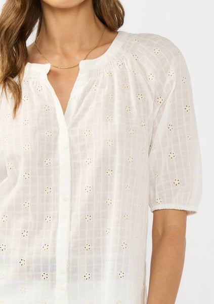 Calliope Puff Sleeve Button Down Blouse