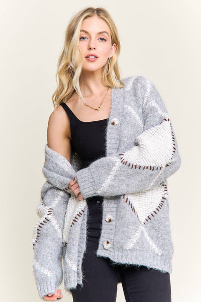 Rube Diamond Knit Cardigan