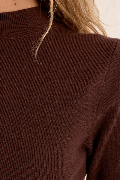 Randi Mockneck Short Sleeve Sweater