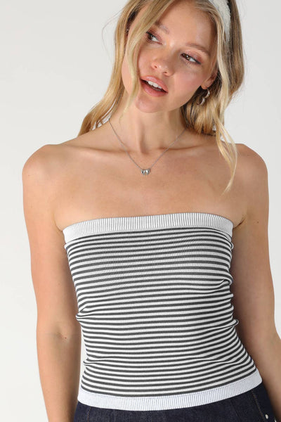 Striped Tube Top - Multiple Colors