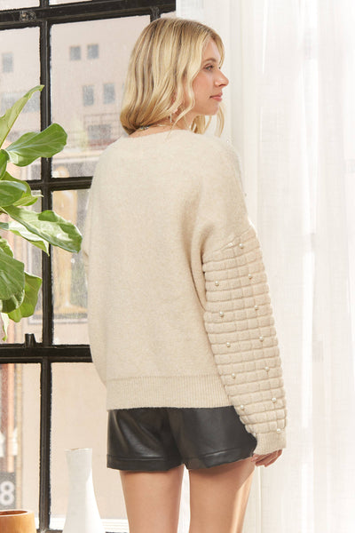 Dolly Bow Embellished Sweater