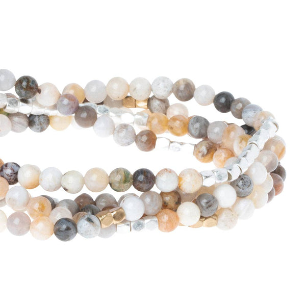Stone Wrap Bracelet/Necklace: Mexican Onyx - Stone of Confidence