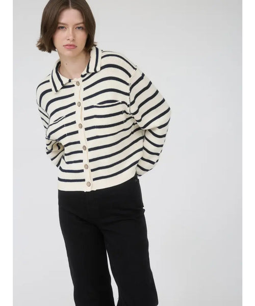 Take a Walk Striped Cardigan