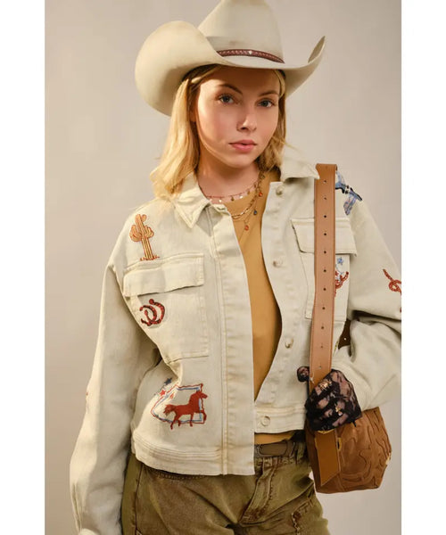 Buck Up Western Denim Jaket