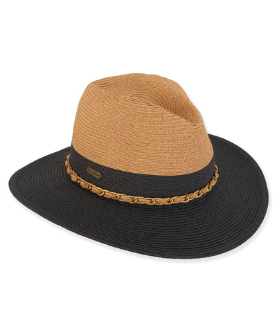 About Town Straw Hat - Black