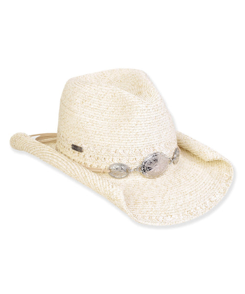 Hannah Straw Cowboy Hat - Ecru