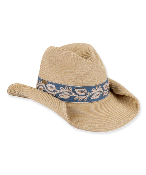 Winchester Straw Cowboy Hat -  Detailed Band