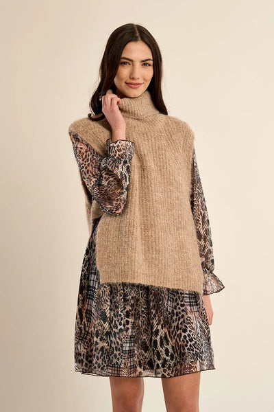 Marlise Turtleneck Poncho
