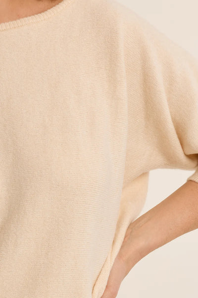 Sidney Knit Scoop Back Sweater