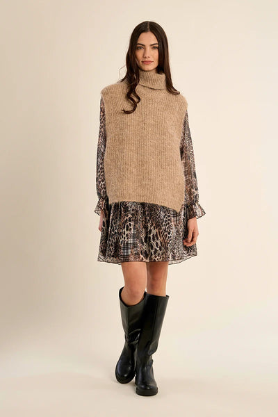 Marlise Turtleneck Poncho