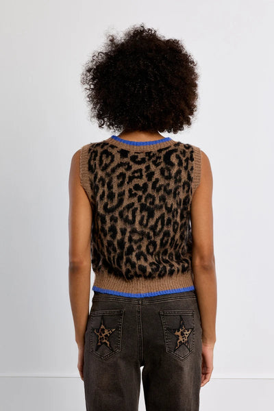 Celine Tie Front Contrast Vest