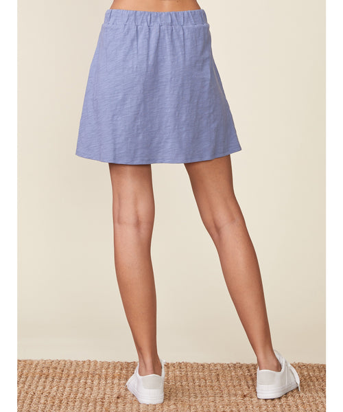 Dillie Slub Mini Skirt - Denim
