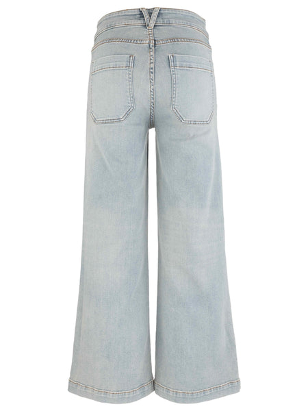 Meg Button Patch Pocket Denim