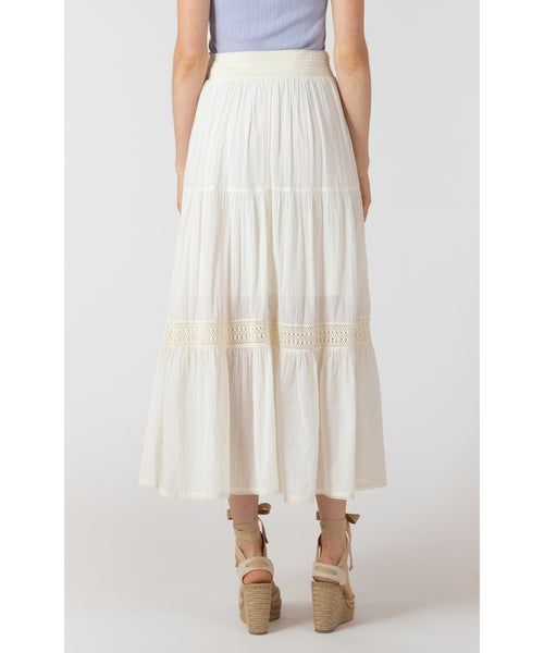 Feel the Breeze Crochet Detail Skirt