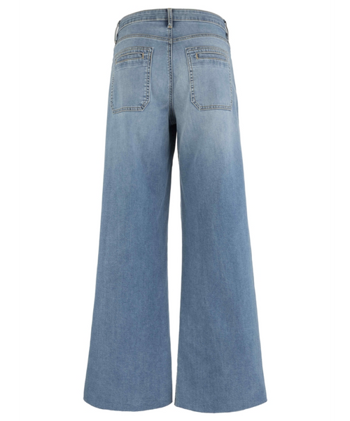 Meg Wide Leg Patch Pocket Denim