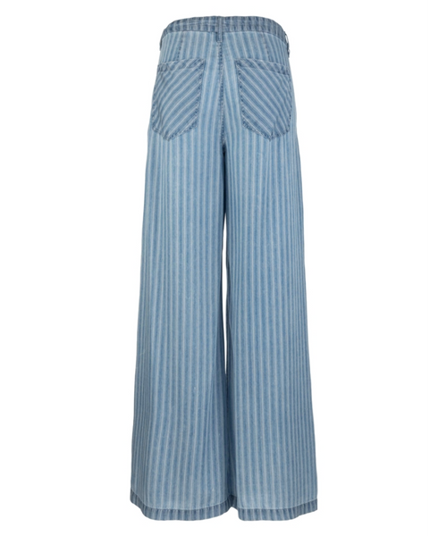 Ryan Striped Wide Leg Denim