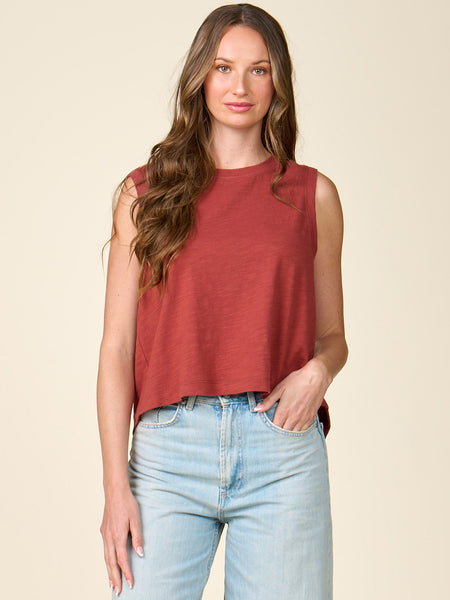 Dylan Slub Crossback Tank Top