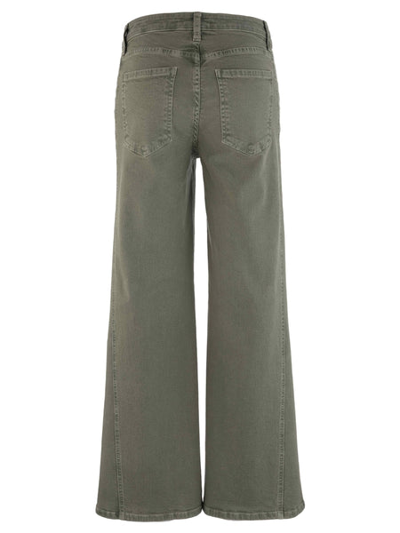 Meg Wide Leg Side Panel Denim - Juniper