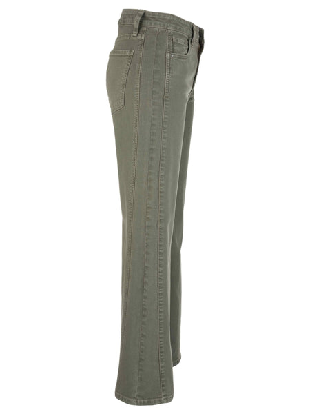 Meg Wide Leg Side Panel Denim - Juniper