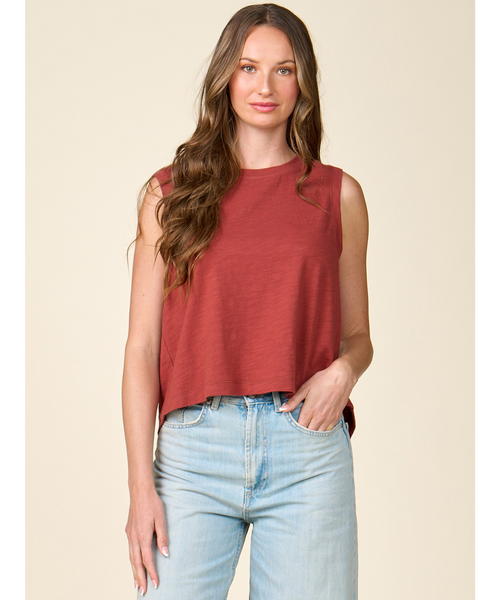 Dylan Slub Crossback Tank Top