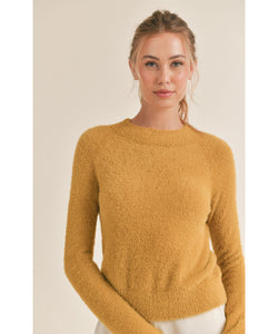 Golden Sky Fuzzy Sweater