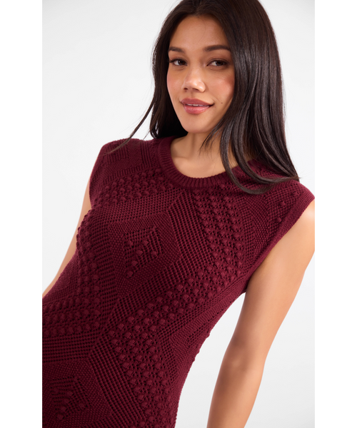 Central Park Intricate Knit Dress